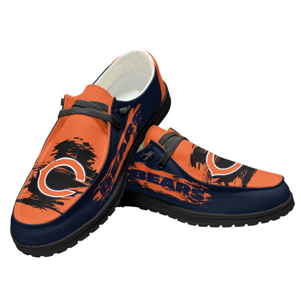 Women's Chicago Bears Loafers Lace Up Shoes 002 (Pls check description for details)